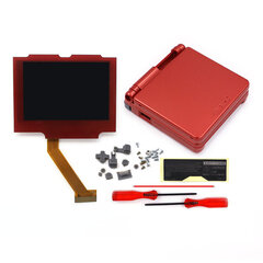 V5 IPS GBA SP taustvalgustusega taustvalgustusega LCD asendusmodikomplektid Game Boy Advance SP jaoks NO NEED CUT Shell Case цена и информация | Аксессуары для компьютерных игр | kaup24.ee