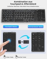MoKo Складная клавиатура Bluetooth QWERTZ цена и информация | Клавиатуры | kaup24.ee