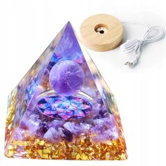 Püramiid ORGONIT +LED LAMPID LAMP 5cm CRYSTAL AMULET 5cm HX04 hind ja info | Printerid | kaup24.ee