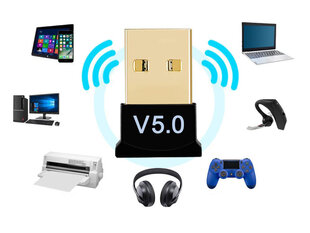 Bluetooth adapter Perfee, USB 5.0 hind ja info | USB jagajad, adapterid | kaup24.ee