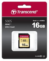 Transcend SDC500S, 16 ГБ цена и информация | Карты памяти | kaup24.ee