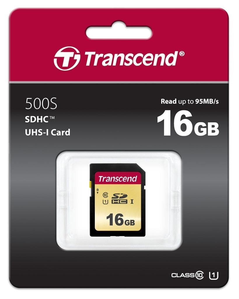 Transcend SDC500S, 16GB hind ja info | Mobiiltelefonide mälukaardid | kaup24.ee