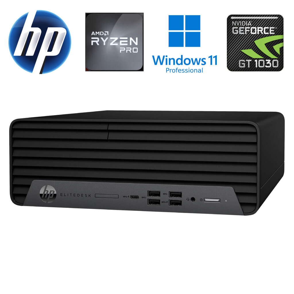 HP 805 G6 SFF Ryzen 5 PRO 4650G 8GB 256SSD M.2 NVME GT1030 2GB DVD WIN11Pro цена и информация | Lauaarvutid | kaup24.ee