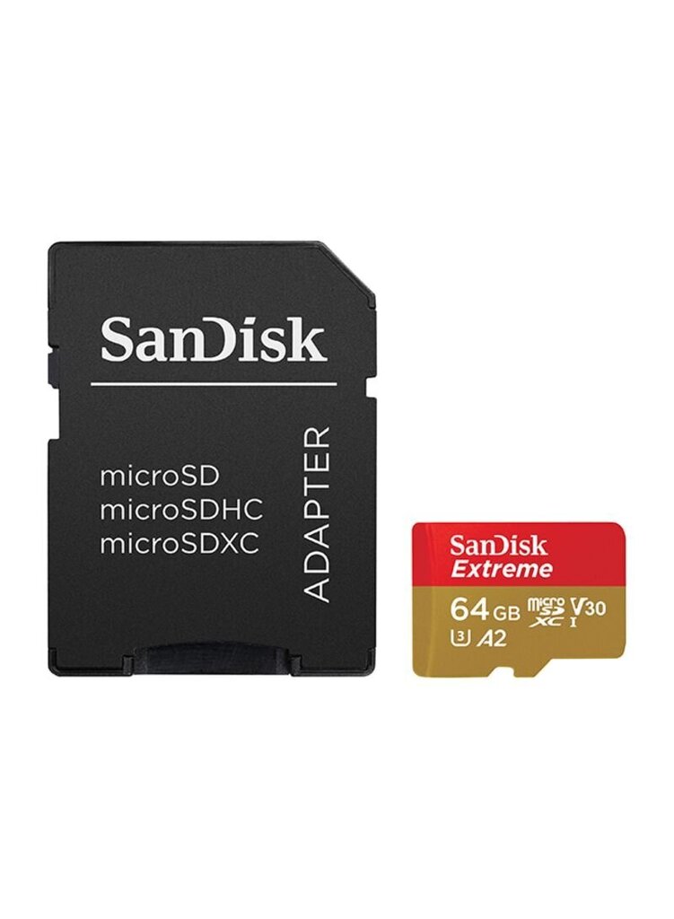 SanDisk SDSQXA2-064G-GN6MA MicroSDXC 64GB (+SD adapter) цена и информация | Fotoaparaatide mälukaardid | kaup24.ee