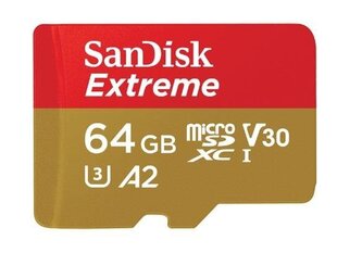 SanDisk SDSQXA2-064G-GN6MA MicroSDXC 64GB (+SD adapter) hind ja info | Fotoaparaatide mälukaardid | kaup24.ee