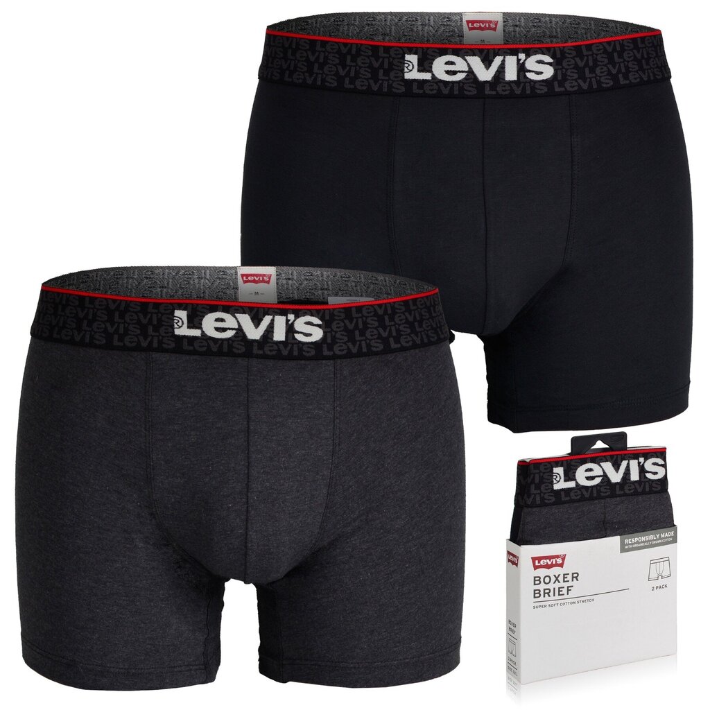 Bokserid Meestele LEVI'S 1013, Puuvillased, Aluspesu, 2 tk hind ja info | Meeste aluspesu | kaup24.ee