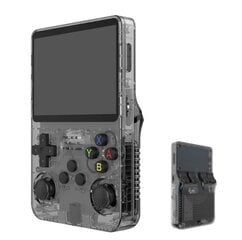 Портативная игровая консоль R36S в стиле ретро для классических игр 64G и 1500, черная цена и информация | Игровые приставки | kaup24.ee