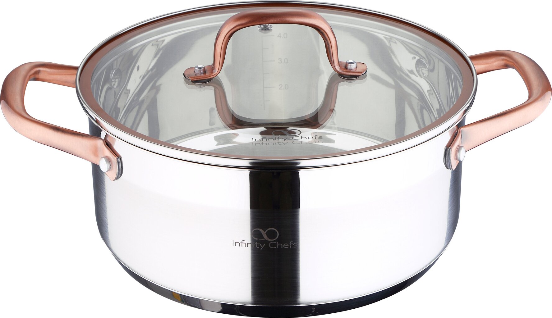 Kaanega pott Bergner Infinity Chefs, 20 cm, 2,3 l цена и информация | Potid ja kiirkeedupotid | kaup24.ee