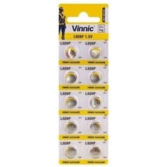 Vinnic AG7 / L926 / LR926 / LR57 / 1.5v Щелочные батареи 10 шт. цена и информация | Батарейки | kaup24.ee