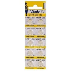 Vinnic AG8 /381/391/LR1120/ 1.5 V Щелочные батареи, 10 шт. цена и информация | Батарейки | kaup24.ee