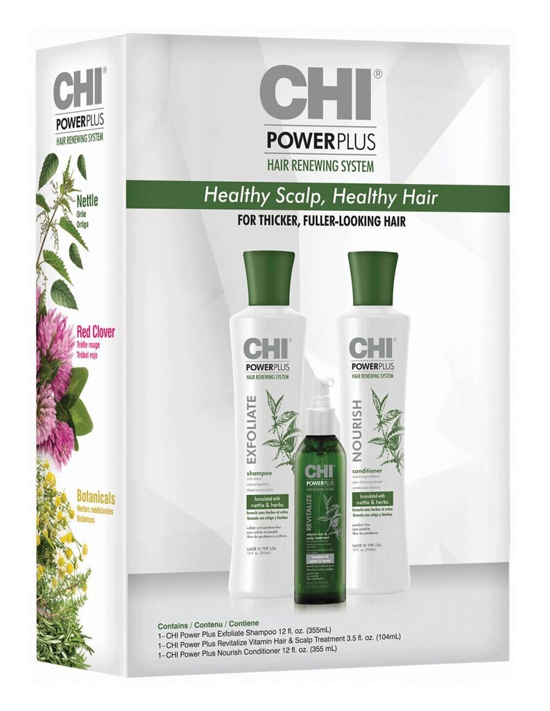 Juuksehoolduskomplekt CHI Power Plus Hair Renewing System hind ja info | Šampoonid | kaup24.ee