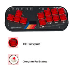 Mini HitBox kontroller SOCD Arcade Stick klaviatuur RGB Cherry Switch PC Android PS4 Misterfpga jaoks цена и информация | Аксессуары для компьютерных игр | kaup24.ee