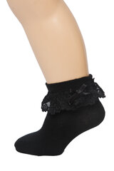 Детские носки черного цвета LUISA  цена и информация | Носки, колготки для девочек | kaup24.ee