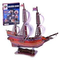 3D puslelaev Golden Hind laev 108-osaline ruumiline pusle ZA2600 hind ja info | Pusled | kaup24.ee