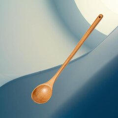 JUSCH Heavy Duty Large Wooden Spoon, Длинная ручка, ложка для готовки с черпаком. Большая антипригарная ложка для помешивания, смешивания варки раков, настенного декора. Супер цена и информация | Аппликации, декорации, наклейки | kaup24.ee