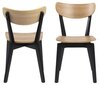 2-osaline toolide komplekt Roxby, pruun/must цена и информация | Söögilaua toolid, köögitoolid | kaup24.ee