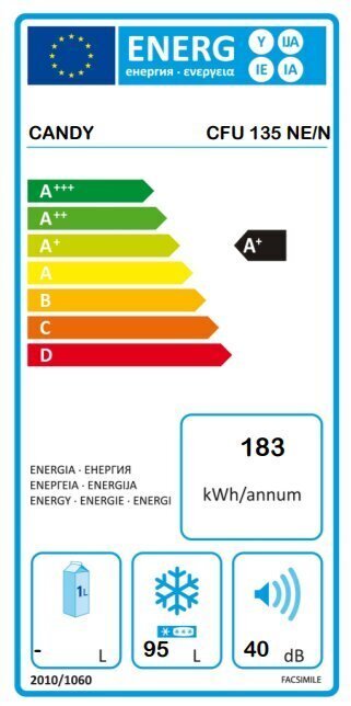 Candy CFU 135 NE/N цена и информация | Sügavkülmikud ja külmakirstud | kaup24.ee