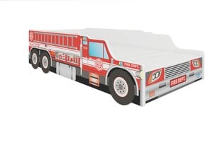 Lastevoodi ADRK Furniture Fire Truck, 140x70cm hind ja info | Lastevoodid | kaup24.ee