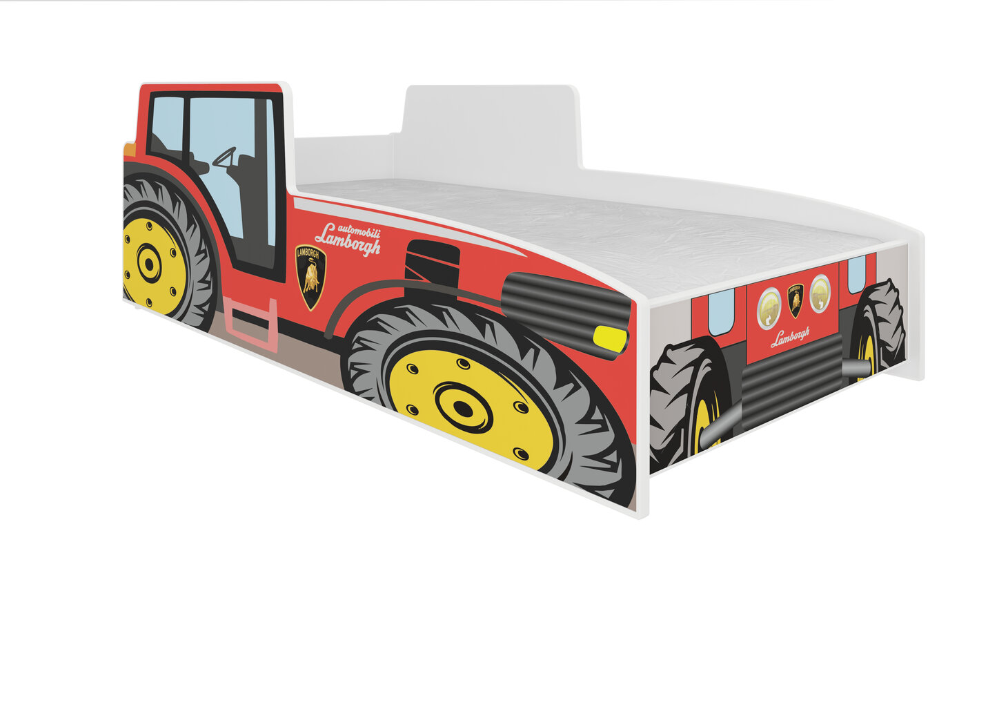 Lastevoodi ADRK Furniture Tractor, 160x80cm, punane hind ja info | Lastevoodid | kaup24.ee