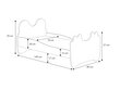 Lastevoodi ADRK Furniture Bear 144, 70x140 cm, valge/must hind ja info | Lastevoodid | kaup24.ee