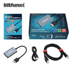 Bitfunxi PS2-HDMI-muundur PS2-le PS1 PlayStation 1/2 mängukonsoolidele koos RGB-YPbPr-lülitiga цена и информация | Аксессуары для компьютерных игр | kaup24.ee