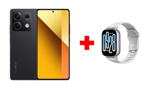 Xiaomi Redmi Note 13 5G 6/128GB Graphite Black + Xiaomi Redmi Watch 5 Active Matte Silver цена и информация | Мобильные телефоны | kaup24.ee