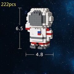 200-2880 tk Mini mikroraketi ehitusplokid Kosmose Kuu Satelliidi Astronaut Teemantklotsid Konstruktormänguasjad lastele Kingitused hind ja info | Pusled | kaup24.ee