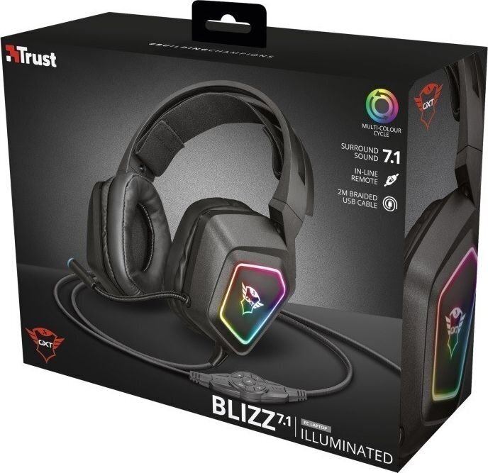 Trust GXT 450 Blizz RGB 23191 цена и информация | Kõrvaklapid | kaup24.ee