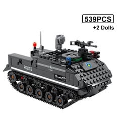 Ühildub Lego City SWAT Militarys Trucki spetsiaalsete autode politsei helikopterite komplektiga, õpetlik ehitusklotside mänguasjad poistele kingitus цена и информация | Пазлы | kaup24.ee