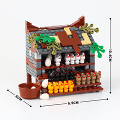 MOC3001 Farm Series Bricks City Manor Street View Köögiviljapõld Chicken Coop Park Ehitusplokid Laste Mänguasjad Lastele Kingitused hind ja info | Pusled | kaup24.ee