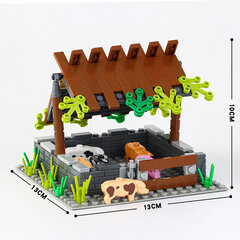 MOC3001 Farm Series Bricks City Manor Street View Köögiviljapõld Chicken Coop Park Ehitusplokid Laste Mänguasjad Lastele Kingitused hind ja info | Pusled | kaup24.ee