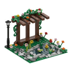 MOC3001 Farm Series Bricks City Manor Street View Köögiviljapõld Chicken Coop Park Ehitusplokid Laste Mänguasjad Lastele Kingitused hind ja info | Pusled | kaup24.ee