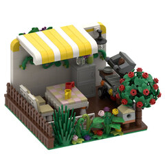 MOC3001 Farm Series Bricks City Manor Street View Köögiviljapõld Chicken Coop Park Ehitusplokid Laste Mänguasjad Lastele Kingitused hind ja info | Pusled | kaup24.ee