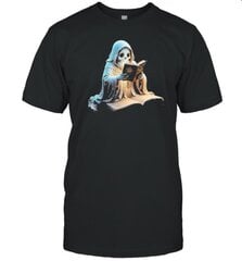 A Cute Halloween Ghost Reading A Book Cut Out 2024 T-Shirt hind ja info | Meeste T-särgid | kaup24.ee