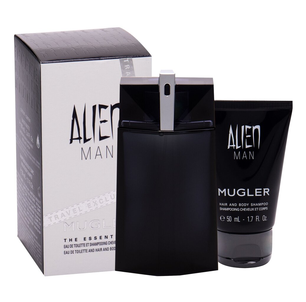 Komplekt Thierry Mugler Alien Man meestele: EDT 100 ml + šampoon (dušigeel) 50 ml цена и информация | Meeste parfüümid | kaup24.ee