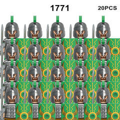 20 TK Keskaegsed sõjaväefiguurid Ehitusplokid Kiivrid Osad Rüütlirelvad Rooma mõõk Aksessuaarid Õppemänguasjad цена и информация | Пазлы | kaup24.ee