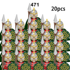 20 TK Keskaegsed sõjaväefiguurid Ehitusplokid Kiivrid Osad Rüütlirelvad Rooma mõõk Aksessuaarid Õppemänguasjad цена и информация | Пазлы | kaup24.ee