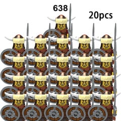 20 TK Keskaegsed sõjaväefiguurid Ehitusplokid Kiivrid Osad Rüütlirelvad Rooma mõõk Aksessuaarid Õppemänguasjad цена и информация | Пазлы | kaup24.ee