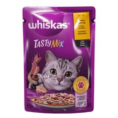 Whiskas Tasty Mix täiskasvanud kassidele, lamba- ja kalkunilihaga, 85 g x 28 tk hind ja info | Konservid kassidele | kaup24.ee