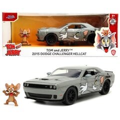 Модель автомобиля Tom and Jerry dodge challenger hellcat, фигурка Jerry 20 см 1/24 JADA цена и информация | Игрушки для мальчиков | kaup24.ee