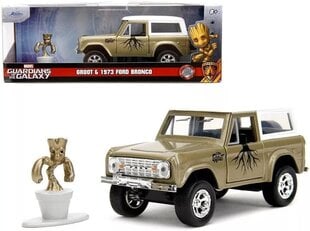 Jada Marvel Groot 1973. aasta Ford Bronco 1:32 Diecast Figuuriga mudelauto hind ja info | Poiste mänguasjad | kaup24.ee