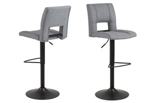 Комплект из 2-х барных стульев Actona Sylvia, светло-серый гобелен цена и информация | Стулья для кухни и столовой | kaup24.ee