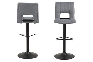 Комплект из 2-х барных стульев Actona Sylvia, светло-серый гобелен цена и информация | Стулья для кухни и столовой | kaup24.ee