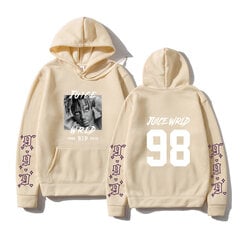 (XLkhaki B) Fashion Singer Juice Wrld Letter Print Kapuutsid Harajuku Hip Hop Räppari kapuutsiga pusa Pullover Sügistalv meeste/naiste kapuuts SHRY цена и информация | Мужские свитера | kaup24.ee