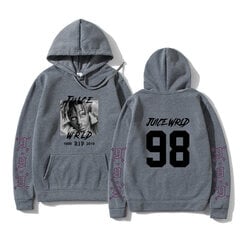 (XLDtumehall H) Fashion Singer Juice Wrld Letter Print Kapuutsid Harajuku Hip Hop Räppari kapuutsiga pusa Pullover Sügistalv meeste/naiste kapuuts SHRY hind ja info | Meeste kampsunid | kaup24.ee