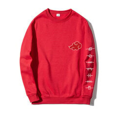 (SRed 4B)Anime Akatsuki Cloud Symbols Print Meeste Pusad Pusa Tänavarõivad Vabaajaline Crewneck Pullover Meeste Naiste Suuremõõtmeline dressipluus SHRY цена и информация | Мужские свитера | kaup24.ee