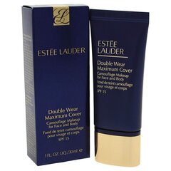 Jumestuskreem Estee Lauder Double Wear Maximum Cover 30 ml, 3C4 Medium/Deep цена и информация | Пудры, базы под макияж | kaup24.ee