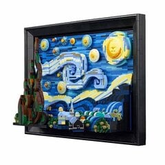 Ideed Klassikaline kuulus maal 2316 tk Van Gogh Star Moon Night Building Block Model Kit, Ühildub 21333 Montaažiklotsid laste mänguasi цена и информация | Пазлы | kaup24.ee