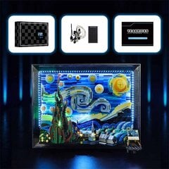 Ideed Klassikaline kuulus maal 2316 tk Van Gogh Star Moon Night Building Block Model Kit, Ühildub 21333 Montaažiklotsid laste mänguasi цена и информация | Пазлы | kaup24.ee