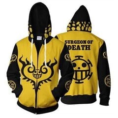 (4XLLuffy kollane) Tükk 3D Hoodie Pusad Trafalgar Law Cosplay Pirates Of Heart Õhuke Pullover Pusad Topid Ülerõivad Mantel Outfit SHRY цена и информация | Мужские свитера | kaup24.ee